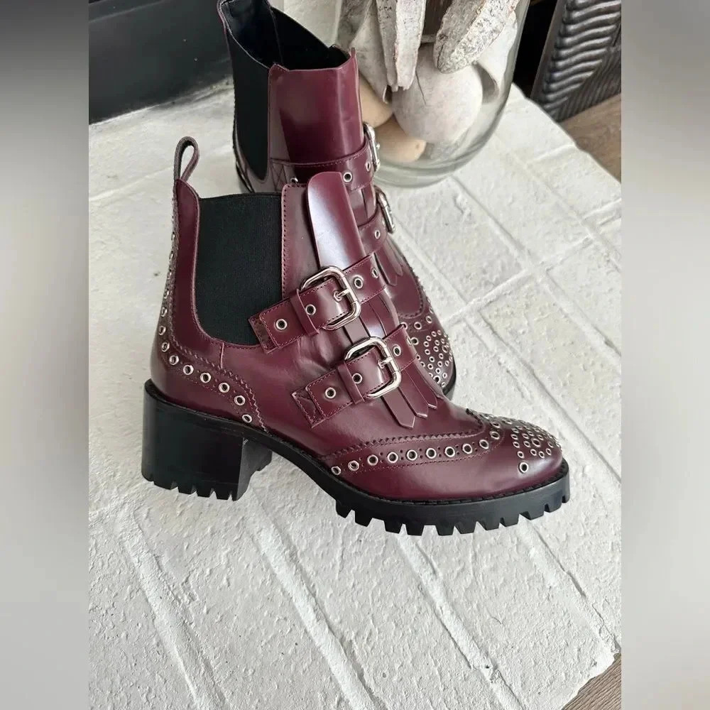 Red Valentino Ankle leather boots size 37 - Picture 5 of 11